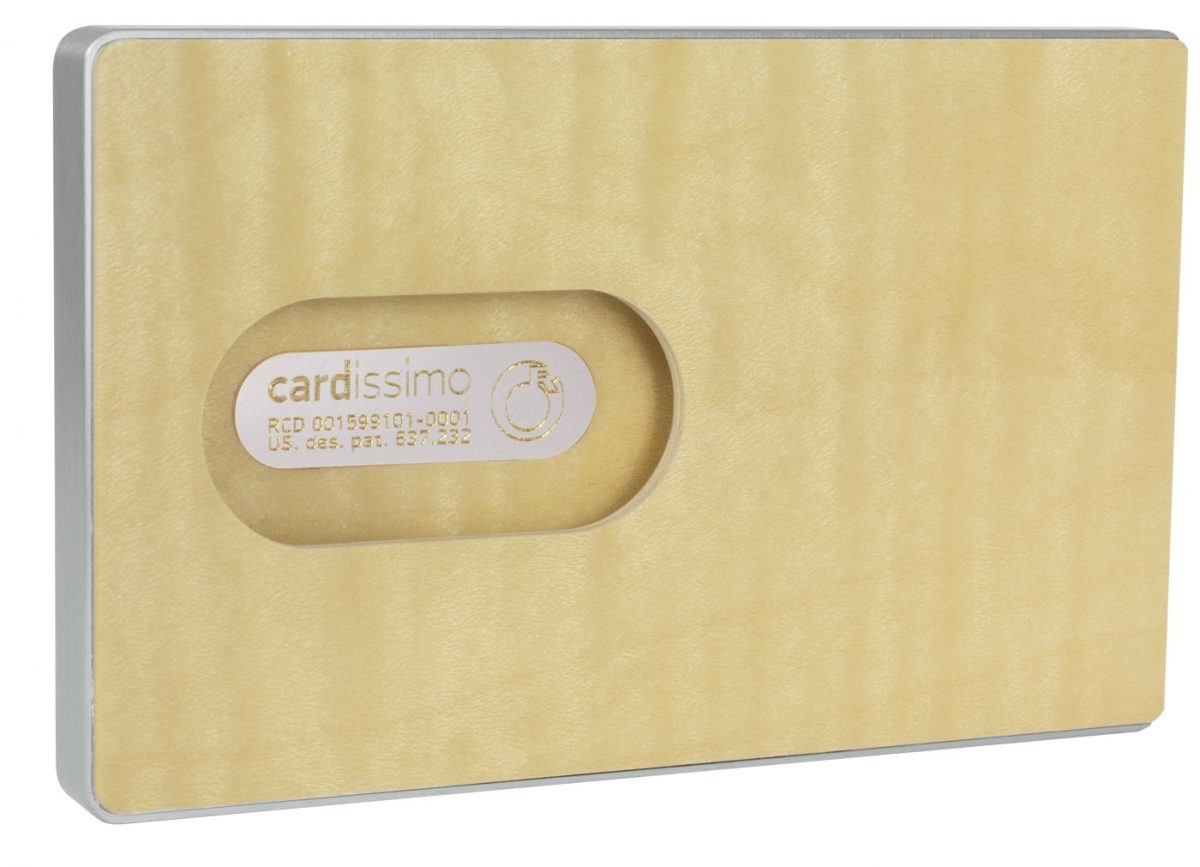 Cardissimo Card Holder Flamed-Maple-Gold